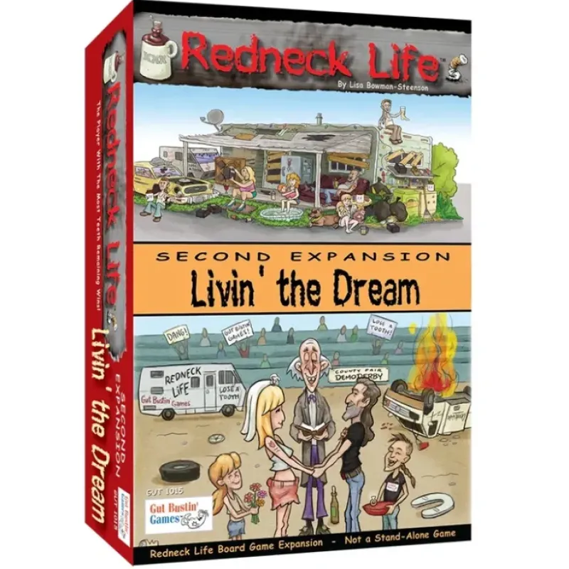 Board Game<Redneck Life: Livin the Dream 2nd Expansion GUT 1015 - Miniature Marvels: Airplane Models & Painted Dice