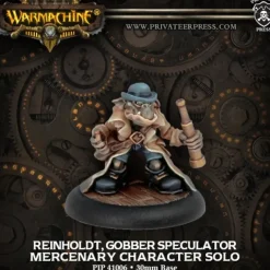 Miniature<Reinholdt, Gobber Speculator: Mercenaries - Character Solo PIP 41006 - Miniature Marvels: Airplane Models & Painted Dice