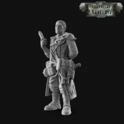 Miniature<Renascent Hegemony Davinci Scientist - Miniature Marvels: Airplane Models & Painted Dice