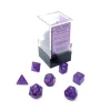 Dice<Royal Purple / Gold Luminary: Borealis Mini-Polyhedral Dice Set (7's) CHX 20587 - Miniature Marvels: Airplane Models & Painted Dice
