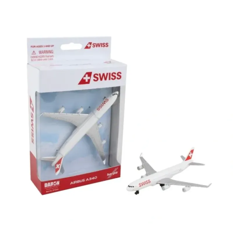 Airplane Model<RT0284 SWISS SINGLE PLANE - Miniature Marvels: Airplane Models & Painted Dice