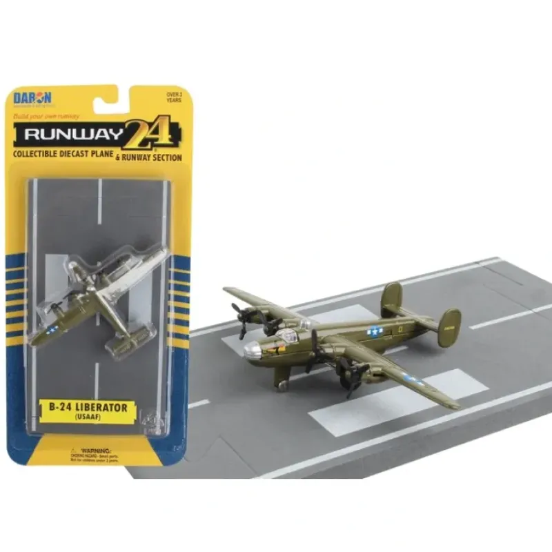 Airplane Model<Runway24 B-24 Liberator Olive - Miniature Marvels: Airplane Models & Painted Dice