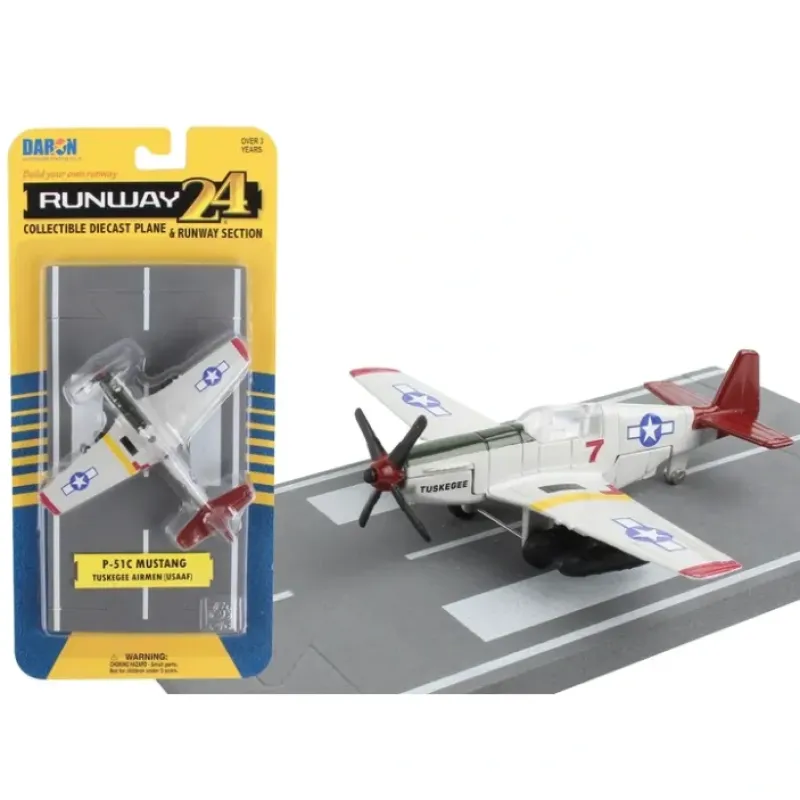 Airplane Model<Runway24 P-51 Tuskegee Airmen - Miniature Marvels: Airplane Models & Painted Dice