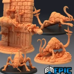 Miniature<Rust Creepers - Miniature Marvels: Airplane Models & Painted Dice