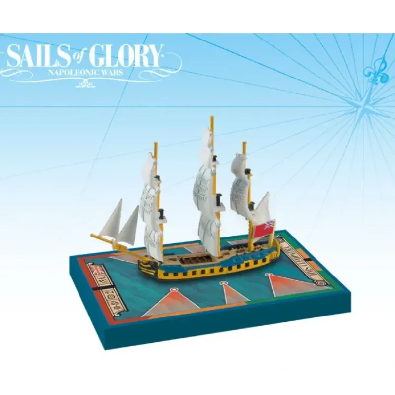 Board Game<Sails of Glory: HMS Cleopatra 1779 British Frigate Ship Pack AGS SGN103B - Miniature Marvels: Airplane Models & Painted Dice