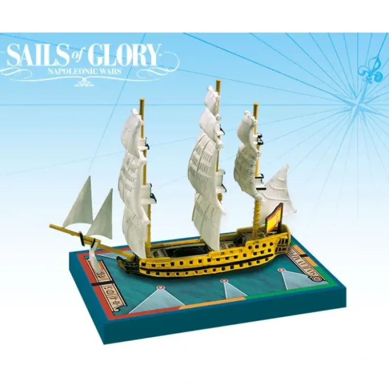 Board Game<Sails of Glory: San Juan Nepomuceno 1766 / San Francisco de Asis 1767 AGS SGN112A - Miniature Marvels: Airplane Models & Painted Dice