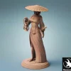 Miniature<Samurai Female Explorer - Miniature Marvels: Airplane Models & Painted Dice