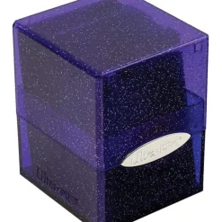 Accessories<Satin Cube - Glitter Purple - Miniature Marvels: Airplane Models & Painted Dice