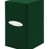 Accessories<Satin Tower Deck Box: Hi-Gloss Emerald Green - Miniature Marvels: Airplane Models & Painted Dice