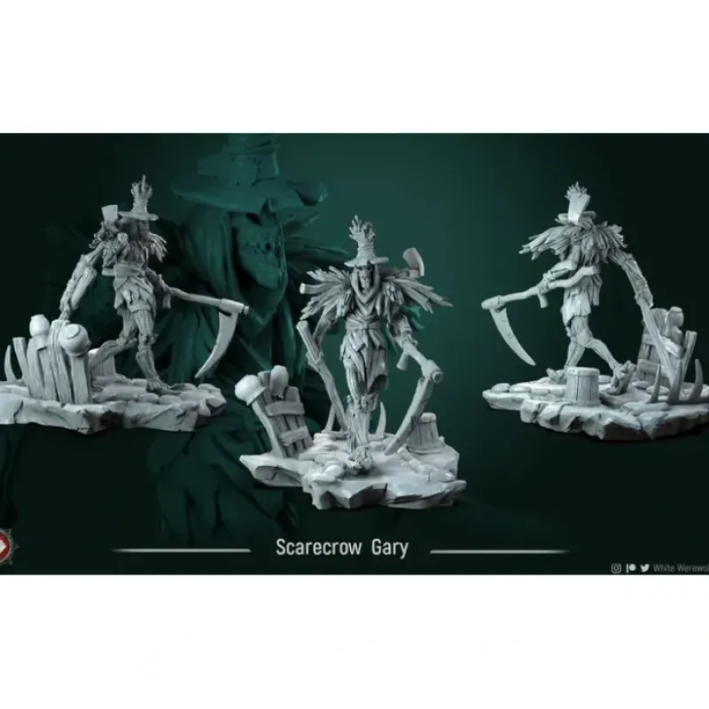 Miniature<Scarecrow Gary - Miniature Marvels: Airplane Models & Painted Dice