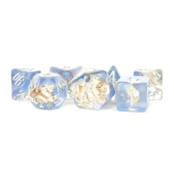 Dice<Sea Conch 16mm Resin Poly Set MET 603 - Miniature Marvels: Airplane Models & Painted Dice
