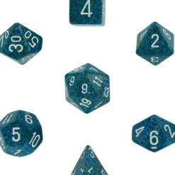 Dice<Sea: Speckled Polyhedral Dice Set (7's) CHX 25316 - Miniature Marvels: Airplane Models & Painted Dice