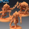 Miniature<Seafolk Brutes - Miniature Marvels: Airplane Models & Painted Dice