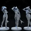Miniature<Sekolin Female - Miniature Marvels: Airplane Models & Painted Dice