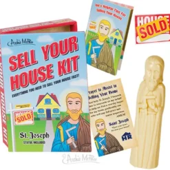 Egpull<Sell Your House Home Kit w/ Saint Joseph Statue - GOOD LUCK ~ Archie McPhee - Miniature Marvels: Airplane Models & Painted Dice