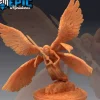Miniature<Seraphim Angel Attacking - Miniature Marvels: Airplane Models & Painted Dice