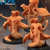 Miniature<Serpentfolk Mages - Miniature Marvels: Airplane Models & Painted Dice