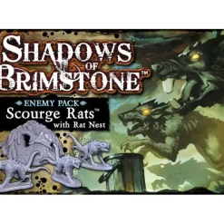 Board Game<Shadows of Brimstone: Scourge Rats Enemy Pack FFP 07E12 - Miniature Marvels: Airplane Models & Painted Dice
