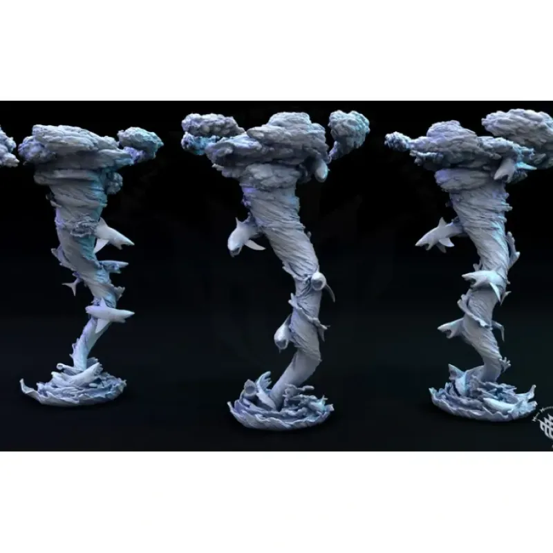 Miniature<Sharknado - Miniature Marvels: Airplane Models & Painted Dice