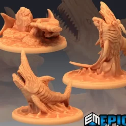 Miniature<Sharks - Miniature Marvels: Airplane Models & Painted Dice