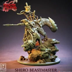 Miniature<Shero Beastmaster - Miniature Marvels: Airplane Models & Painted Dice