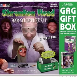 Egpull<Shrunken Head Ham Gag Gift Box - Funny Prank Gift Box - Archie McPhee - Miniature Marvels: Airplane Models & Painted Dice