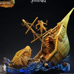 Miniature<Sinbad - Miniature Marvels: Airplane Models & Painted Dice