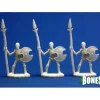 Miniature<Skeletal Spearmen (3): Bones RPR 77001 - Miniature Marvels: Airplane Models & Painted Dice