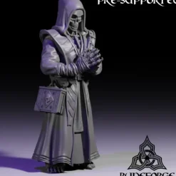 Miniature<Skeleton Acolyte Bundle - Miniature Marvels: Airplane Models & Painted Dice