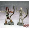 Miniature<Skeleton Archers (2): Dark Heaven Legends RPR 03755 - Miniature Marvels: Airplane Models & Painted Dice