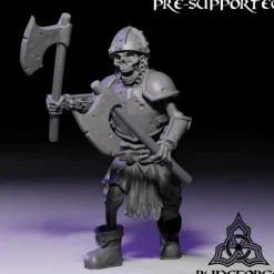 Miniature<Skeleton Armored Bundle - Miniature Marvels: Airplane Models & Painted Dice