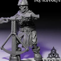 Miniature<Skeleton Crossbow Bundle - Miniature Marvels: Airplane Models & Painted Dice