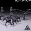Miniature<Skeleton Hound Bundle - Miniature Marvels: Airplane Models & Painted Dice