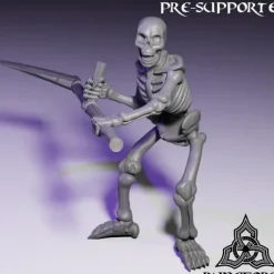Miniature<Skeleton Un-Armored Bundle - Miniature Marvels: Airplane Models & Painted Dice