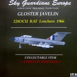 Airplane Model<Sky Guardians SGE-72-004-004 1:72 RAF Gloster Javelin Leuchars 1966 - Miniature Marvels: Airplane Models & Painted Dice