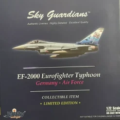 Airplane Model<Sky Guardians WTW-72-032-001 1:72 EF-2000 Eurofighter Germany - Miniature Marvels: Airplane Models & Painted Dice