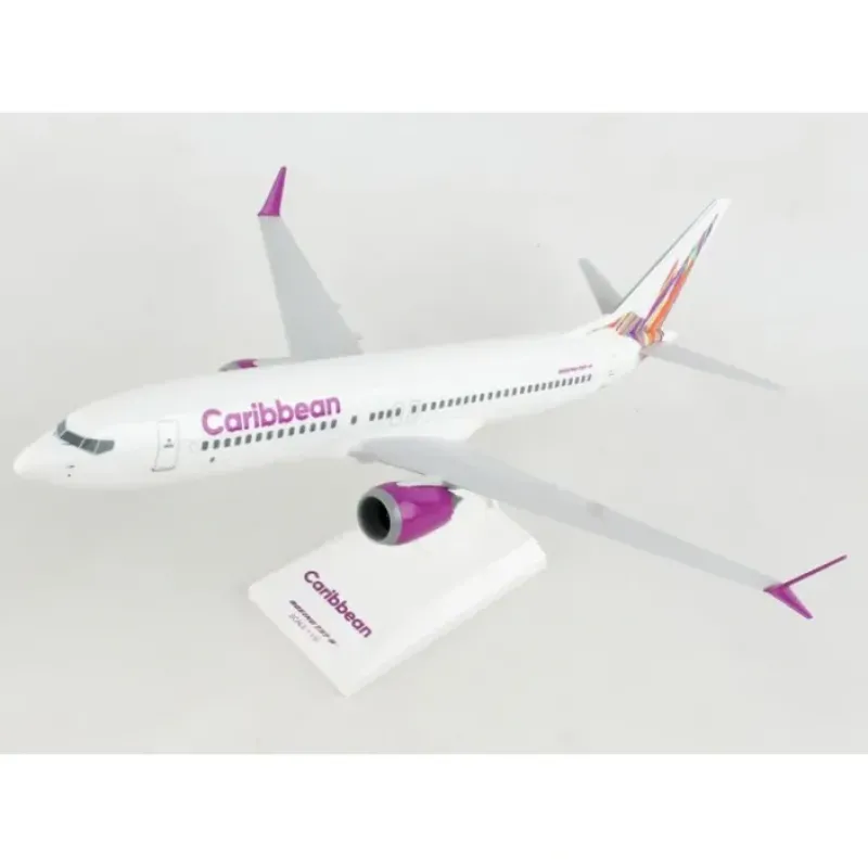 Airplane Model<SkyMarks 1:130 Caribbean Boeing 737Max8 SKR1108 - Miniature Marvels: Airplane Models & Painted Dice