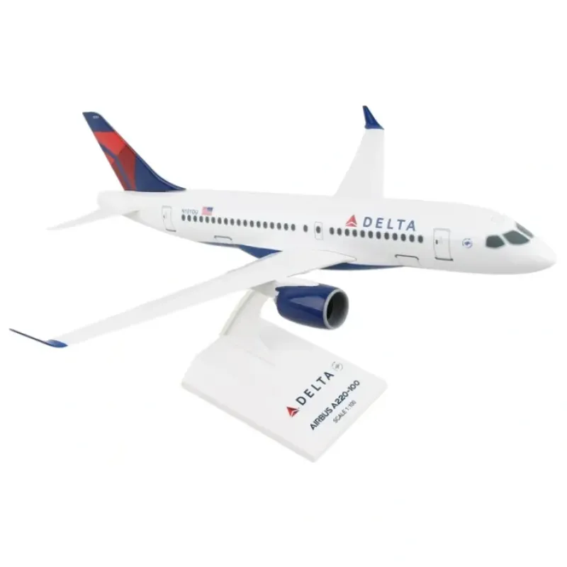 Airplane Model<SkyMarks 1:100 Delta Airbus A220-100 N101DU SKR914 - Miniature Marvels: Airplane Models & Painted Dice