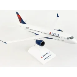 Airplane Model<SkyMarks 1:100 Delta Airbus A220-300 N301DU SKR1049 - Miniature Marvels: Airplane Models & Painted Dice