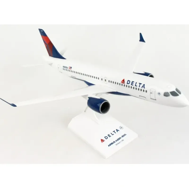 Airplane Model<SkyMarks 1:100 Delta Airbus A220-300 N301DU SKR1049 - Miniature Marvels: Airplane Models & Painted Dice