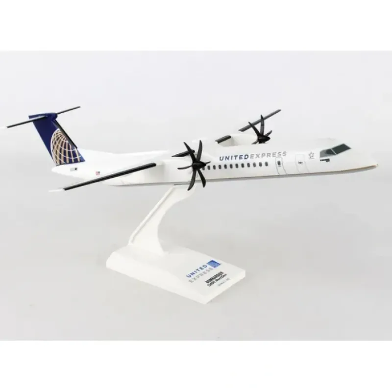 Airplane Model<SkyMarks 1:100 United Express Q-400 SKR797 - Miniature Marvels: Airplane Models & Painted Dice