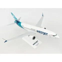 Airplane Model<SKYMARKS SKR994 WESTJET 737MAX8 - Miniature Marvels: Airplane Models & Painted Dice