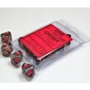 Dice<Smoke / Red: Translucent d10 Dice Set (10's) CHX 23288 - Miniature Marvels: Airplane Models & Painted Dice