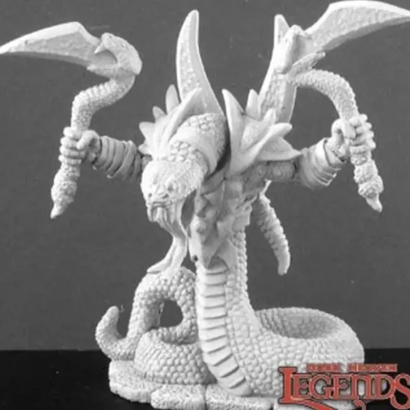 Miniature<Snakeman Champion: Dark Heaven Legends RPR 02935 - Miniature Marvels: Airplane Models & Painted Dice