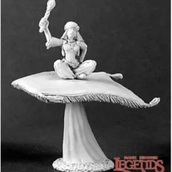 Miniature<Sorceress on Flying Carpet: Dark Heaven Legends RPR 03075 - Miniature Marvels: Airplane Models & Painted Dice