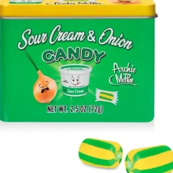 Egpull<Sour Cream & Onion Flavored Candy - Cool Retro Tin Gift Box - Archie McPhee - Miniature Marvels: Airplane Models & Painted Dice