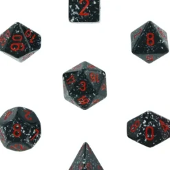 Dice<Space: Speckled Polyhedral Dice Set (7's) CHX 25308 - Miniature Marvels: Airplane Models & Painted Dice