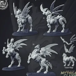 Miniature<Spirit Guardian - Miniature Marvels: Airplane Models & Painted Dice