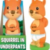 Egpull<SQUIRREL IN UNDERPANTS Nooder Bobble Head Shaking Car Dashboard - Archie McPhee - Miniature Marvels: Airplane Models & Painted Dice