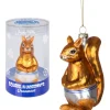 Egpull<Squirrel in Underpants Ornament - Holiday Hand-Blown Glass Art Archie McPhee - Miniature Marvels: Airplane Models & Painted Dice